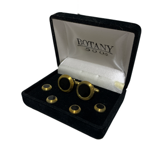 Gold/Black Cuff Link Set - The Mens Shoppe & Her Boutique