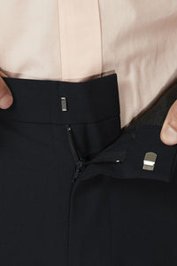 HAGGAR JMH PREMIUM SLIM DRESS PANT- BLACK & CHARCOAL
