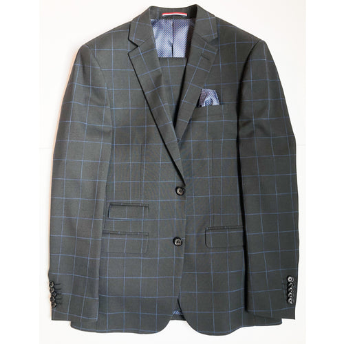 Buy Men Black Slim Fit Solid Formal Two Piece Suit Online - 758327