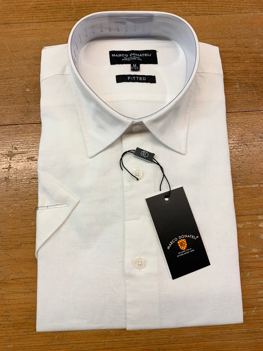 marco donateli s/s linen/cotton sport shirt